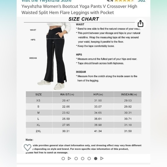 Women High Waist Bootcut Yoga Pants size large - Picture 5 of 9